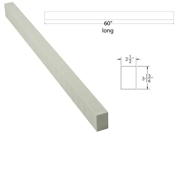Oatey Shower Curb QuickDrain ShowerLine 2-1/2" x 3-13/16" x 60"