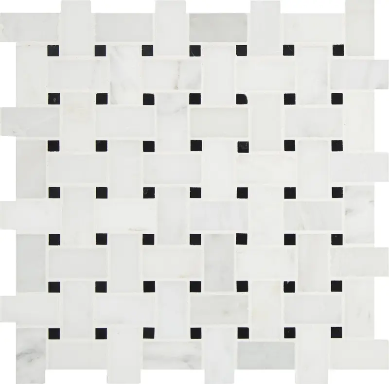 MSI Surfaces Mosaic Arabescato Carrara White-Cool Honed 12" x 12"