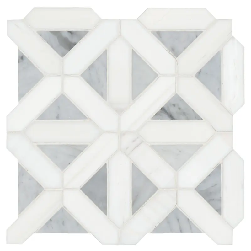 MSI Surfaces Mosaic Bianco Dolomite White-Cool Polished 12" x 12"