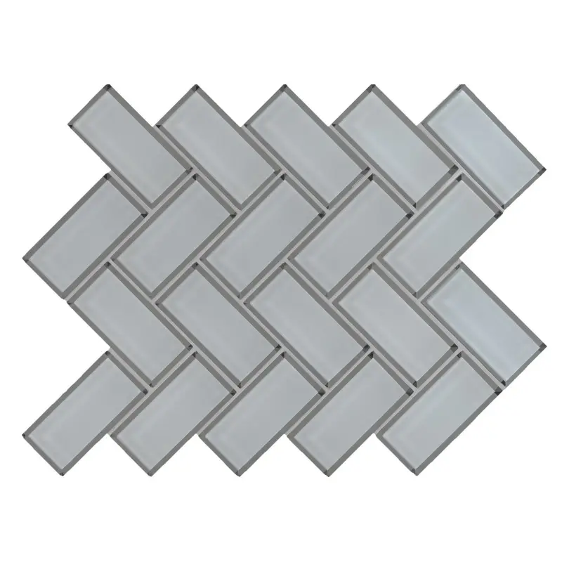 MSI Surfaces Mosaic Ice Bevel White-Cool Glossy 11" x 14"