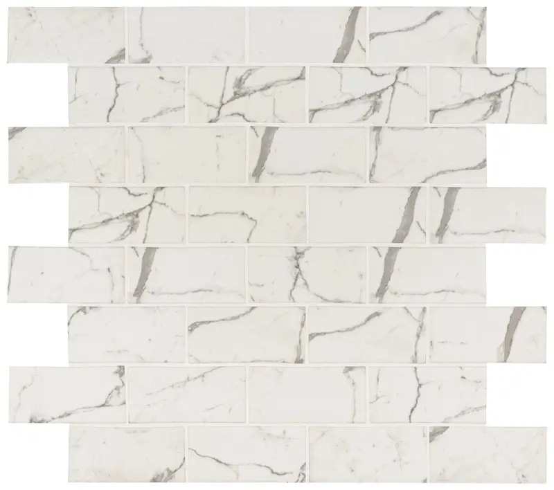 MSI Surfaces Mosaic Statuario Celano White-Cool Glossy 11-1/2" x 11-1/2"