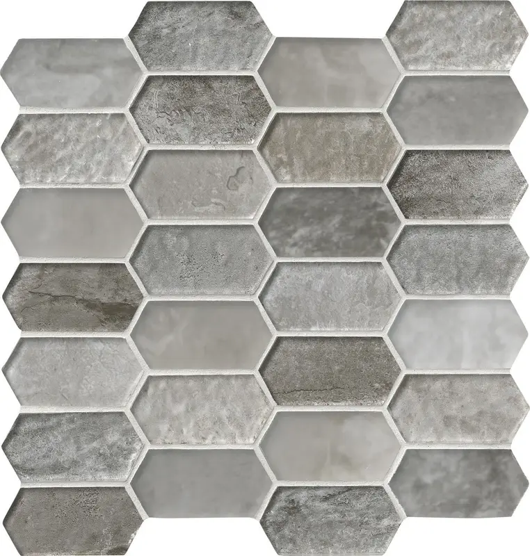 MSI Surfaces Mosaic Savoy Picket Brown Glossy 11-1/2" x 12"