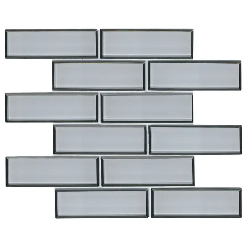 MSI Surfaces Mosaic Ice Bevel White-Cool Glossy 11-1/2" x 11-1/2"