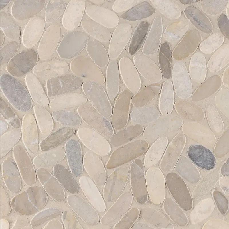 MSI Surfaces Mosaic Sliced Pebble Beige Tumbled 12" x 12"