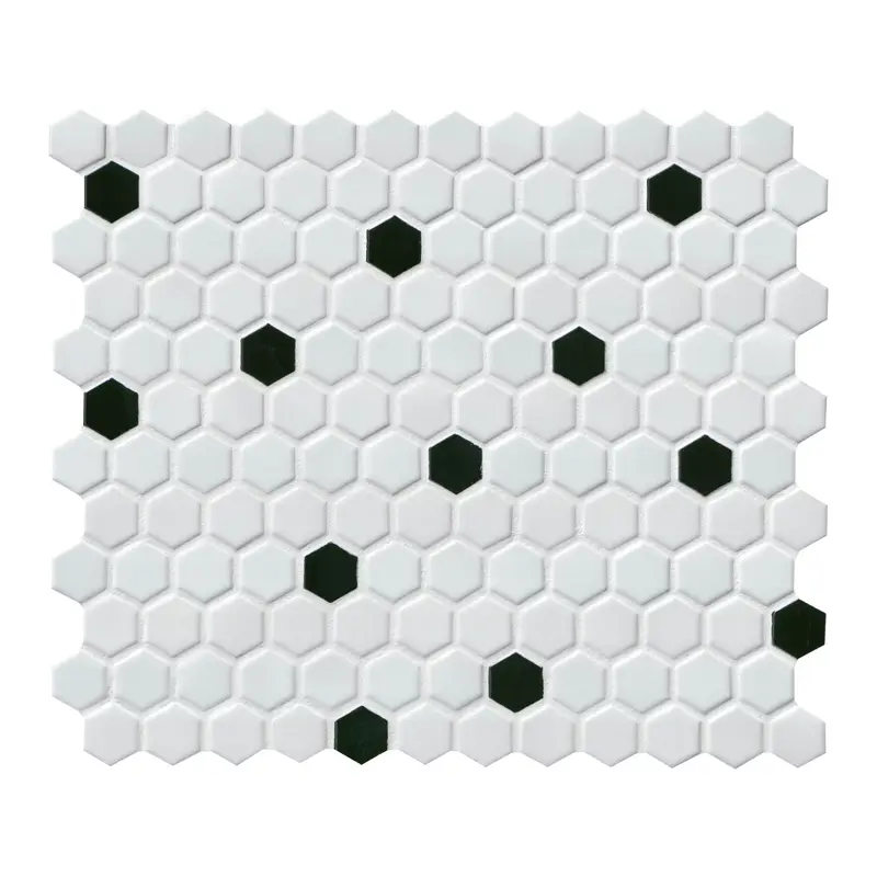 MSI Surfaces Mosaic Tiles Mosaic Hatches Black And White Matte 10" x 12"