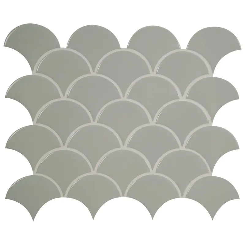 MSI Surfaces Mosaic Retro Gray-Light Glossy 10" x 13"