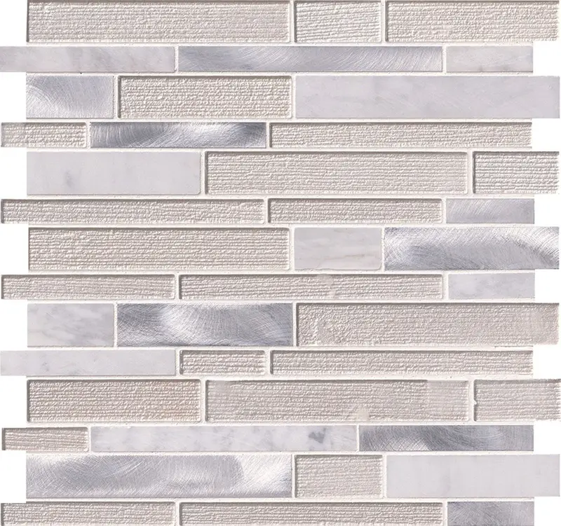 MSI Surfaces Mosaic White Wave White-Warm Multi Finish 12" x 12"