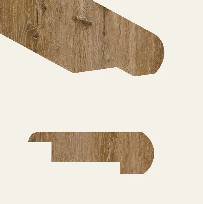 Next Floor Laminate Flooring Regatta Heritage Oak Stair Nose with Track 94"
