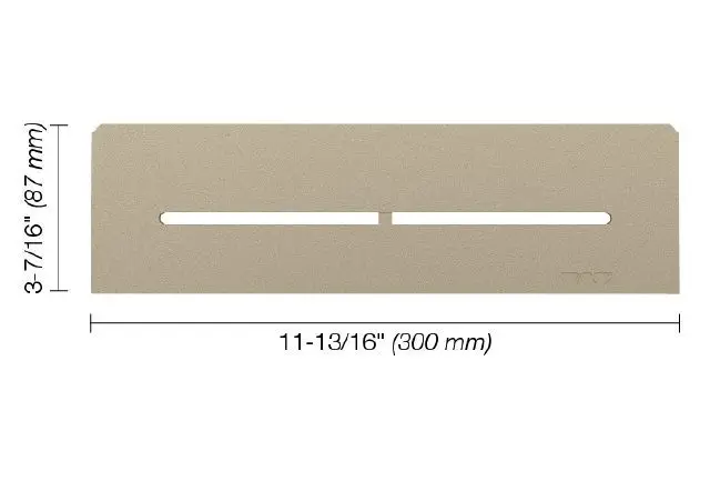 Schluter - SHELF-N Rectangular Shelf for Niche Pure Design - Aluminum Cream