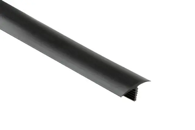 Schluter - SHOWERPROFILE-WSC Semi-Circular Lip PVC Plastic Black 3' 3"
