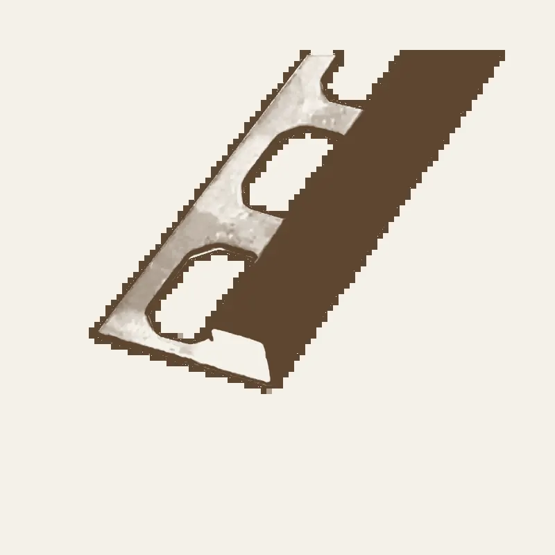 Laticrete - SQ5 Tile Square Edge Trim Stainless Steel 304 Brushed - 1/2" (12.5 mm) x 8' 2-1/2"