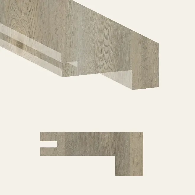 Next Floor Vinyl Botanica Heritage Gray Stair Nose 94-1/2"