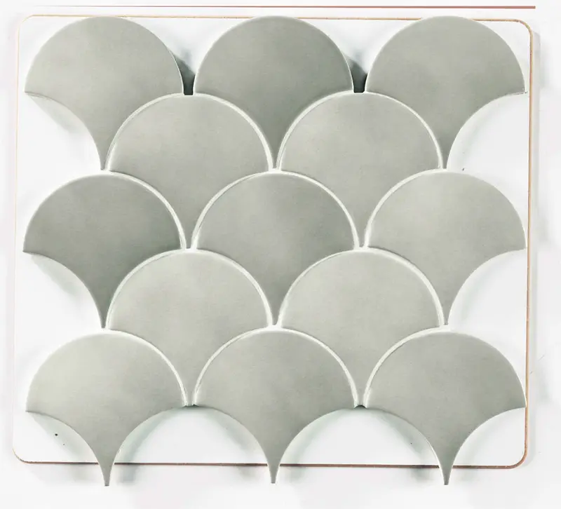 Italbec Wall Tiles Squama Mist Glossy 3" x 5"