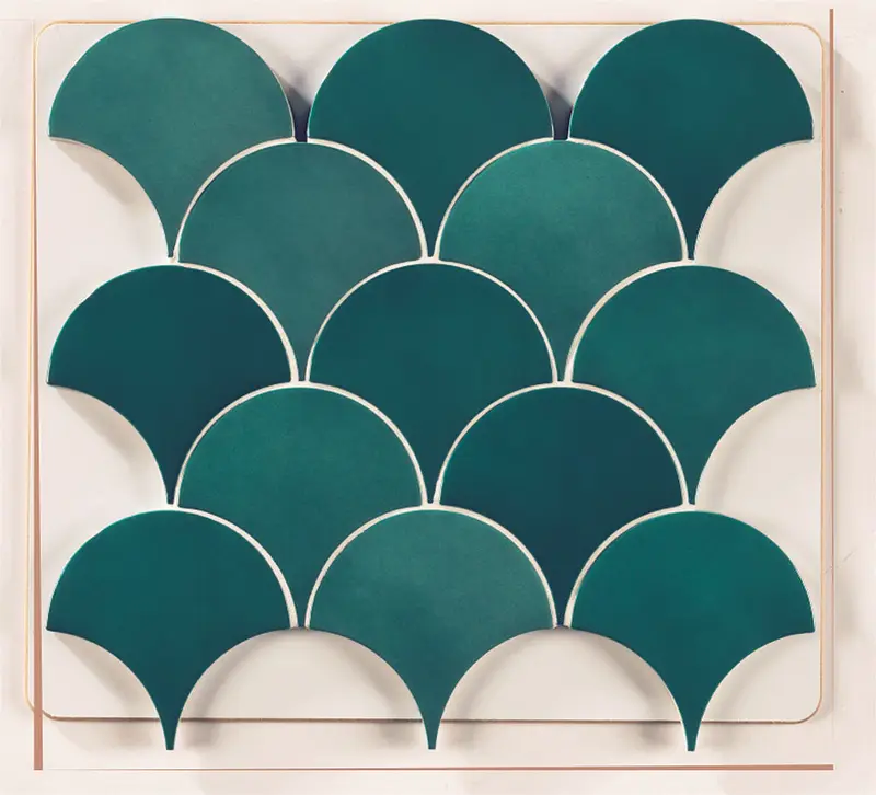 Italbec Wall Tiles Squama Olive Glossy 3" x 5"