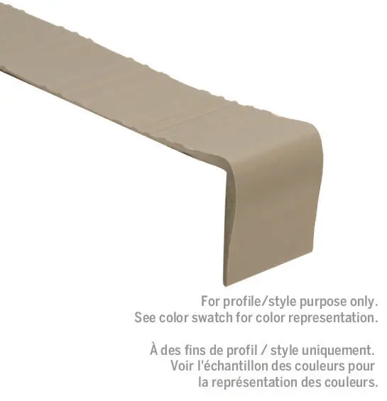 M-D PRO - Vinyl Stair Tread #095 Sandelwood 12-1/4" x 6'