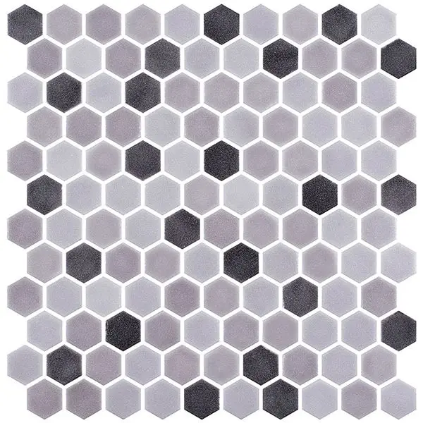 Centura Mosaic Stone Blend Mosaic Smoke Matte 12" x 12"