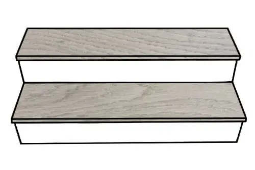Vidar Hardwood American Oak Fotino (Pearl) Matte Stair Tread 44"