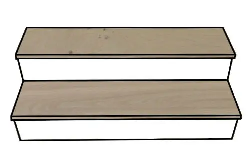 Vidar Hardwood American Oak Naked Oak Matte Stair Tread 37"