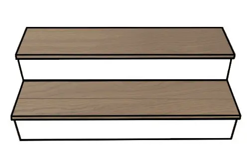 Vidar Hardwood American Oak Toffee Crunch Matte Stair Tread 44"