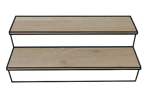 Vidar Hardwood American Oak Wheat Berry Matte Stair Tread 44"