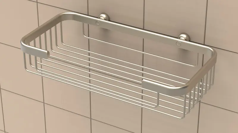 TileWare - Shampoo Basket Promessa Series Brushed Nickel