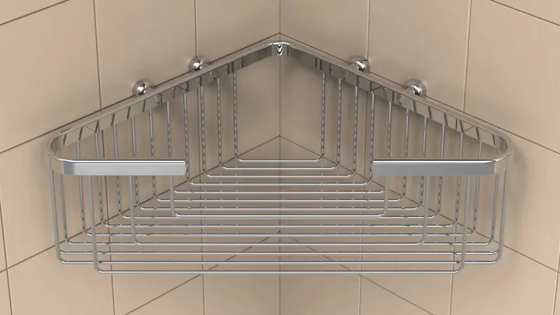TileWare - Extra Deep Corner Soap Basket Promessa Series Polished Chrome