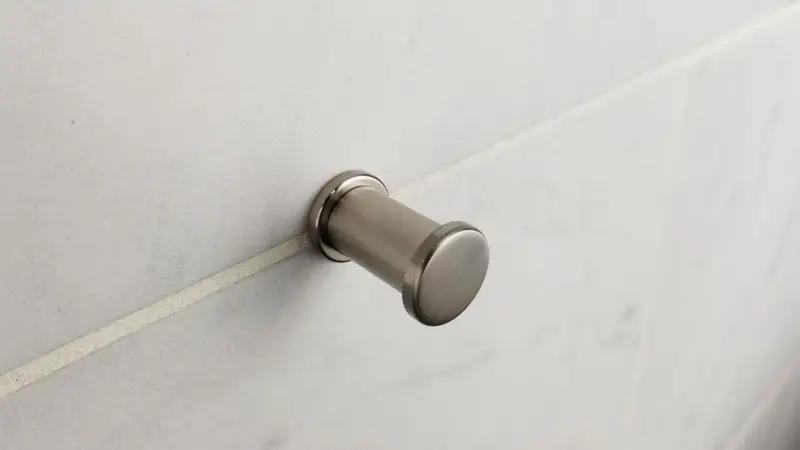 TileWare - "T" Hook Promessa Series Brushed Nickel Contemporary