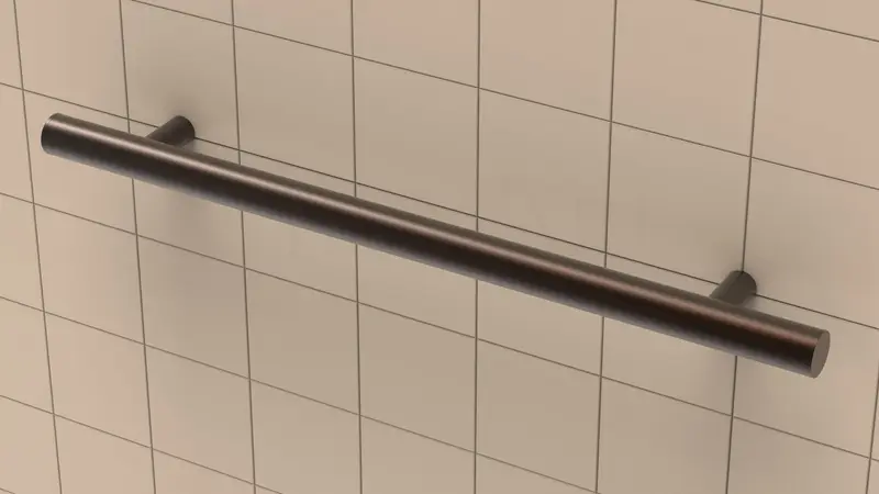 TileWare - Straight Grab Bar Victoria Series ADA Oil Rub Bronze Contemporary 24"