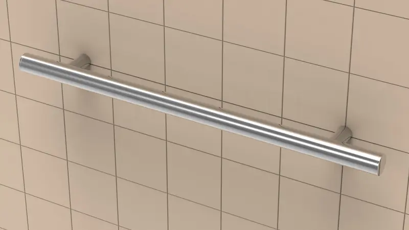 TileWare - Straight Grab Bar Victoria Series ADA Polished Chrome Contemporary 24"