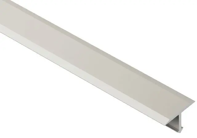 Schluter - RENO-T Retrofit T-Molding Anodized Aluminum Satin Nickel 11/32" (9 mm) x 1" x 8' 2-1/2"
