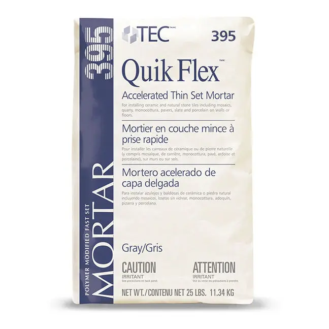 Tec Accelerated Thin-Set Mortar Quik Flex White 25 lb