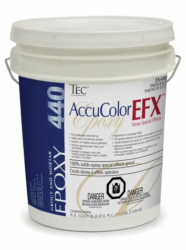 Tec Epoxy Grout AccuColor EFX Part B (2 x 670 ml) & C (2 x 5.03 kg)