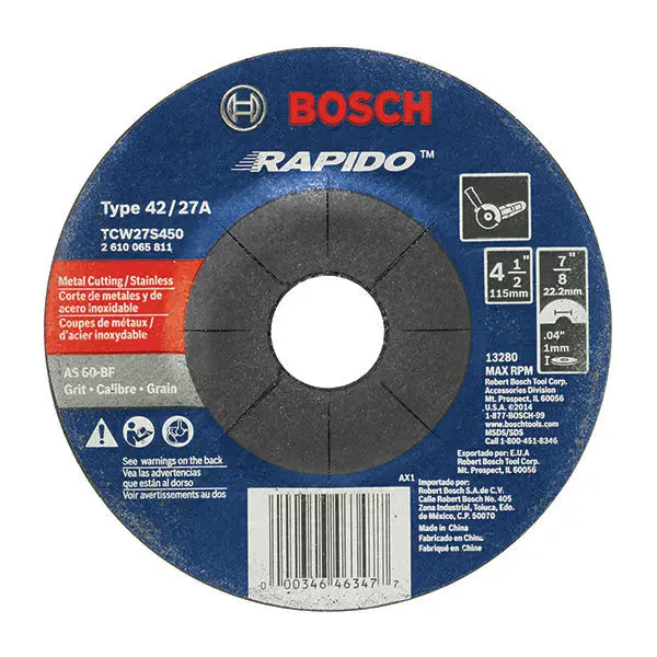 Bosch Rapido Thin Cutting Disc for Angle 4.5"