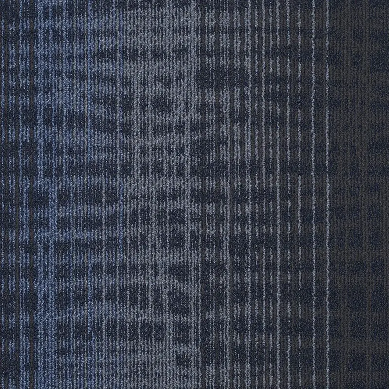 Beaulieu Carpet Tiles Fascination Gradient Blue 19-11/16" x 39-13/32"