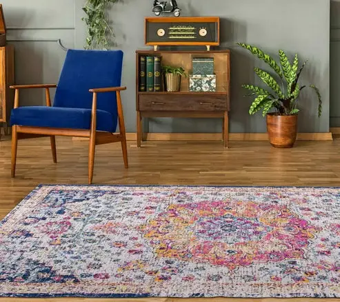 Ladole Rugs Timeless Collection Orlando Multicolor Traditional Indoor/Outdoor Durable Soft Runner Area Rug Carpet – 1'10" x 2'11"