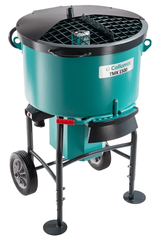 Collomix - Heavy Duty Extra Capacity Compact Mixer Includes rimscraper, corner scraper and bottom scraper