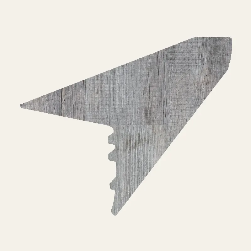 Next Floor Vinyl StoneCast Incredible Silver Rustic Oak Tall Stair Nose Cap 94"