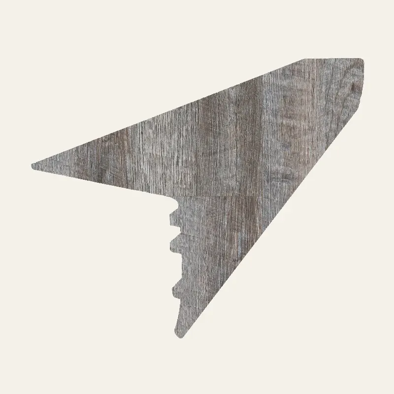 Next Floor Vinyl StoneCast Incredible Weathered Barnboard Tall Stair Nose Cap 94"