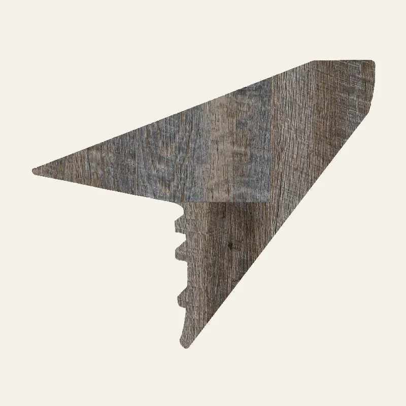 Next Floor Vinyl StoneCast Incredible Toasted Barnboard Tall Stair Nose Cap 94"