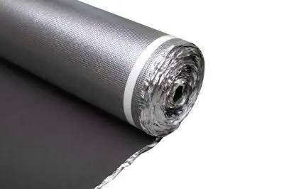 Toucan Laminate Acoustic Underlayment EVA Foam & Foil Black 6" x 48" - 3 mm (200 sqft)