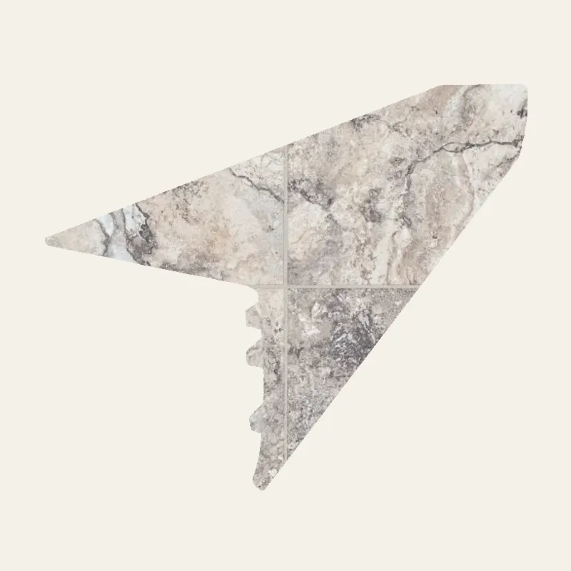 Armstrong Vinyl Alterna #D4016 Clay Overlap Stairnose 94"