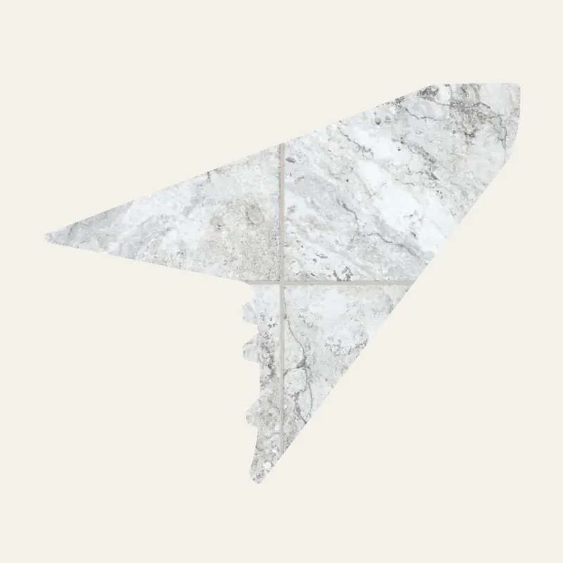Armstrong Vinyl Alterna #D4018 White Overlap Stairnose 94"