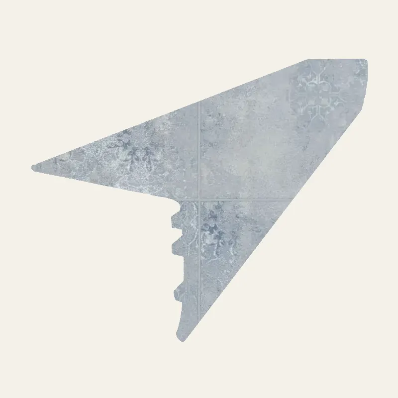 Armstrong Vinyl Alterna #D4022 Nocturnal Blue Overlap Stairnose 94"