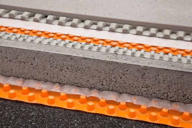 Schluter - Draining Uncoupling Mat System TROBA-PLUS 3' 3" x 41' x 8 mm (134.5 sqft)