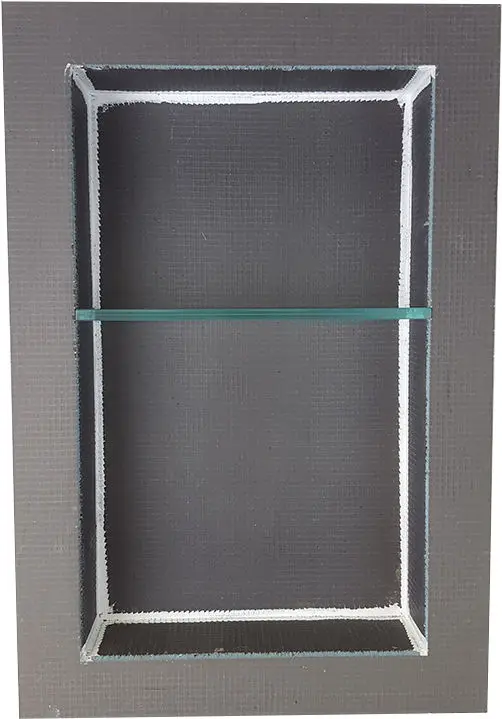 Prova - Niche Shower Shelf with Adjustable Safety Glass - 24" x 16"