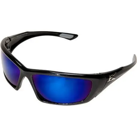 Wolf Peak Tinted Safety Glasses Robson with Polarized Aqua Blue Mirror Lenses