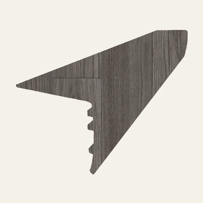 Armstrong Vinyl American Charm 6 #U5019 Phantom Gray Overlap Stairnose 94" (Pack of 5)