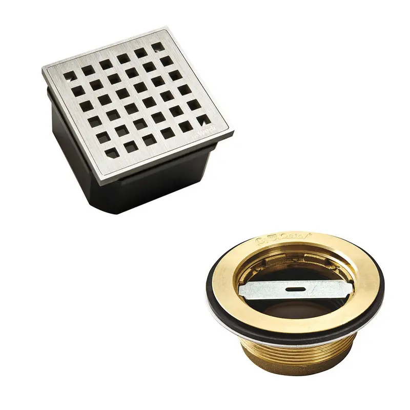 Wedi Fundo Compression Fit Drain replacement Kit - Brass