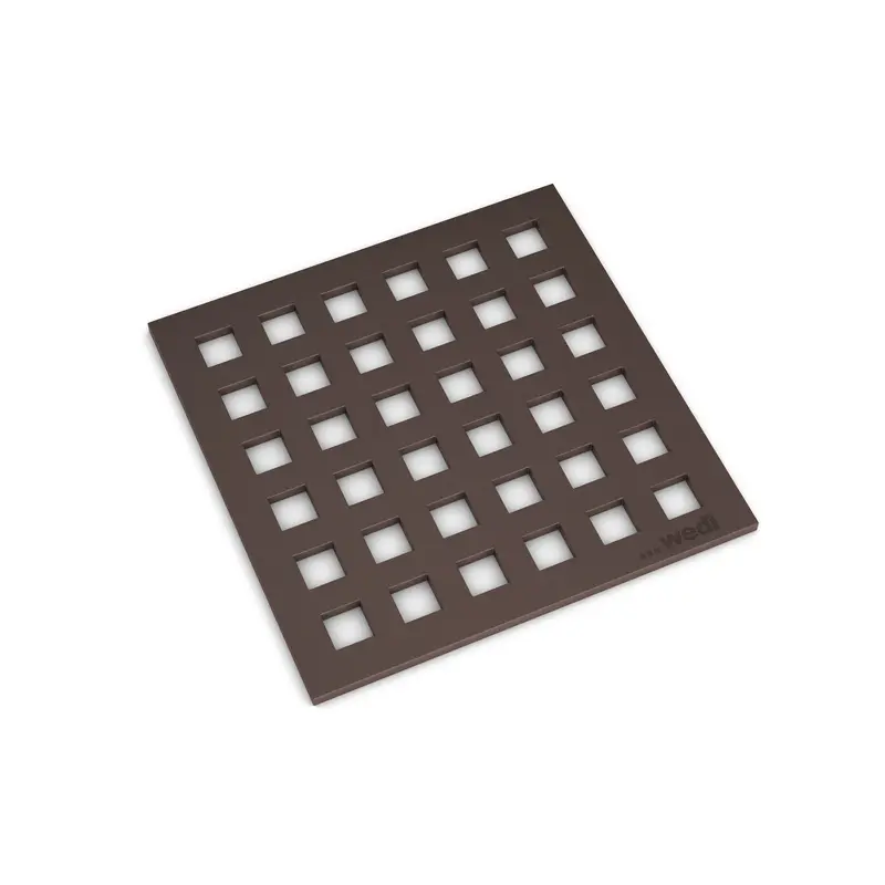 Wedi - Fundo Oil Rubbed Bronze Drain Cover Set - 4" x 4"