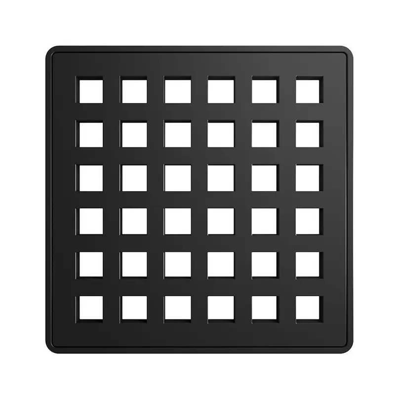 Wedi - Drain Cover Fundo Black Matte 4" x 4"